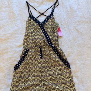 Printed Strappy Romper – New With Tags
